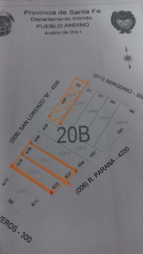 Se Venden Dos Terrenos A Mt Del Rio En Andino