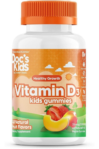 Vitamina D3 1000 Iu 25 Mcg Doctor's Best 60 Gomitas