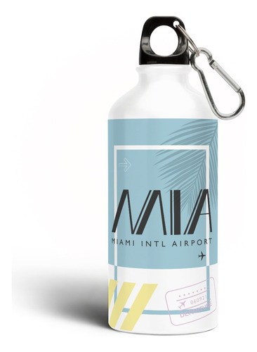 Botella De Aluminio (sin Bpa) 600 Ml - Miami