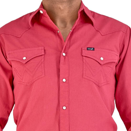 Imagen 5 de 6 de Camisa Vaquera Wrangler Hombre Manga Larga A27