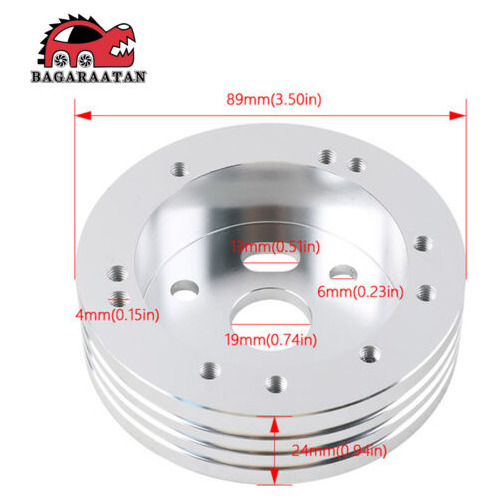 5 & 6 Hole Steering Wheel Hub Adapter Polished For Gm Ch Uux
