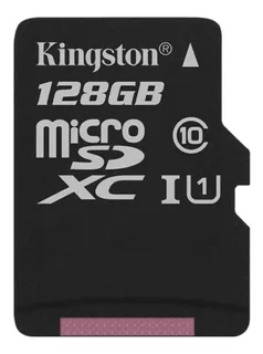 Tarjeta de memoria Kingston SDC10G2 con adaptador SD 128GB