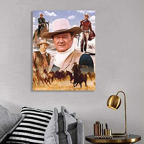 C Pintura De Diamante 5d Diy John Wayne Cowboy