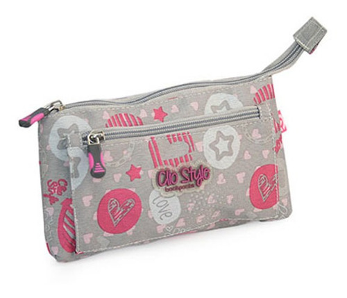 Imagem 1 de 1 de Estojo Escolar Feminino C/ Bolso Girls With Style - Clio