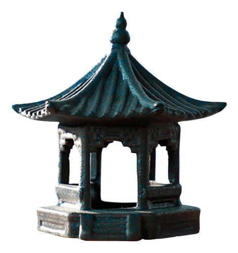 Pagoda Linterna Estatua Adornos Fengshui 8cmx8cmx6.8cm