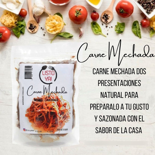 Imagen 9 de 9 de Carne Mechada Pollo Mechado Pisillo De Cazón