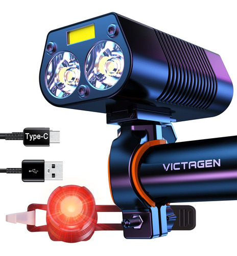 Victagen Bike Lights: 2022 Newest 5000 Lumens 3led Bike Ligh