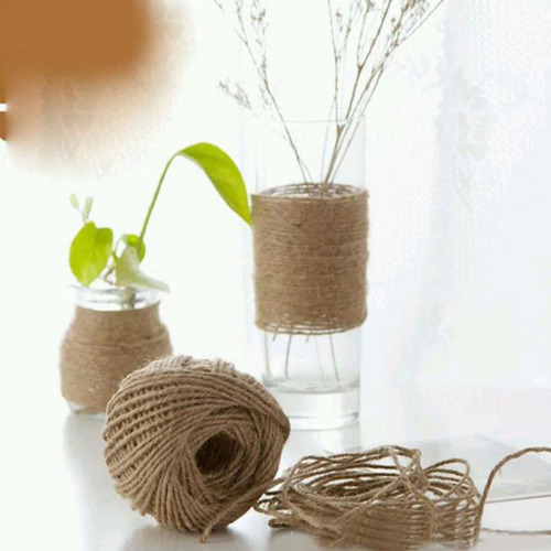 Imagem 4 de 4 de 2 Rolos De 50mts De Fio Cordão Rami 2mm 3 Fios Sisal Convite