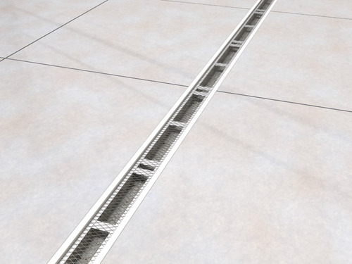 Kit 2 Ralo Linear 10x100 Cm Grelha Aluminio (modular 50cm)