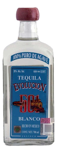 Caja De 12 Tequila Evolucion 501 Blanco 700 Ml