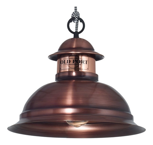 Colgante Old Port Vintage 35cm Cobre Viejo Led E27