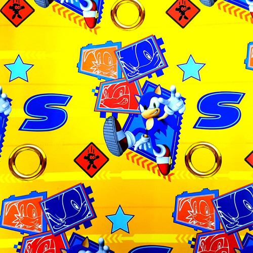 Papel De Envoltura Sonic 1 Pliego