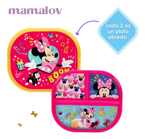 Plato Infantil 2 En 1 | Doble Vista | Disney - Minnie Mouse