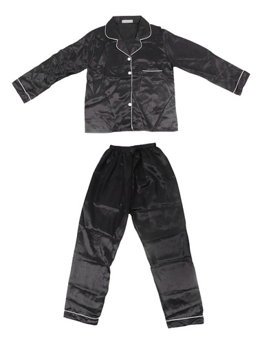 Conjunto De Pijama De Seda De Hielo Suave Y Con Bolsillo