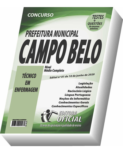 Apostila Prefeitura De Campo Belo - Técnico Em Enfermagem