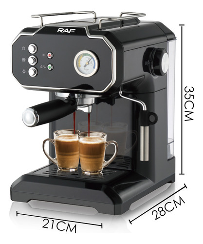 Cafetera Automática De Espresso 1.8l 6 Tasas Con Espumador
