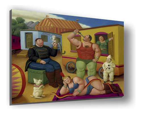 Cuadro Canvas Bastidor Arte Fernando Botero Circo 84x100