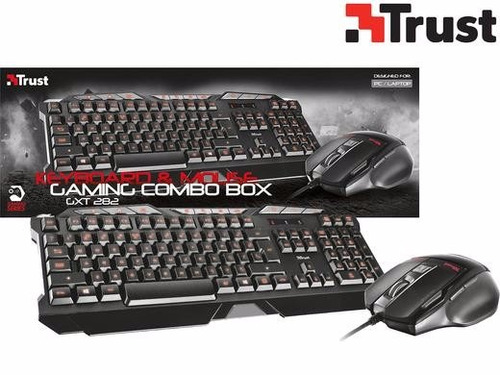 Combo Trust Gtx282 Teclado Y Mouse Game Iluminado Led Gaming