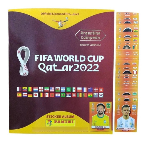 Imagen 1 de 7 de Album Figurita Mundial Qatar 2022 + 20 Figuritas Panini