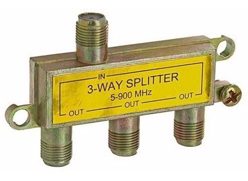 Splitter Divisor 3 Vias 5-900mhz Cable Coaxial