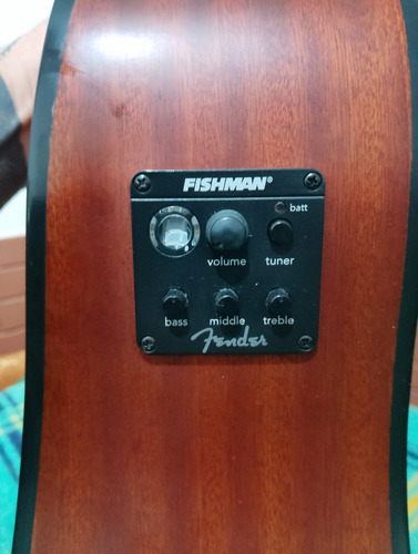 Guitarra Electroacustica Fender Cd-100ce Nat Marrón Claro Diestro (Usado)