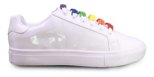 Tenis Mujer Love Agujeta Arcoiris Blanco Gosh 034mm 01 Gnv