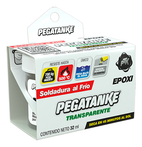 Pegamento Pegatanke Epóxico Soldadura Frio En 2 Pasos