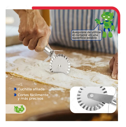 S 3x2 Cortador De Pizza Slim Company De Acero Inoxidable