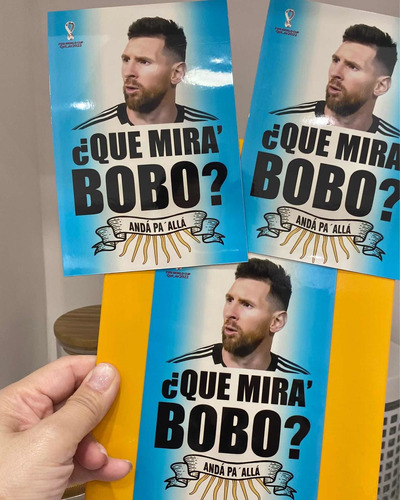 Iman Messi Qué Mira Bobo Tamaño Postal 10x15 Vamos Argentina