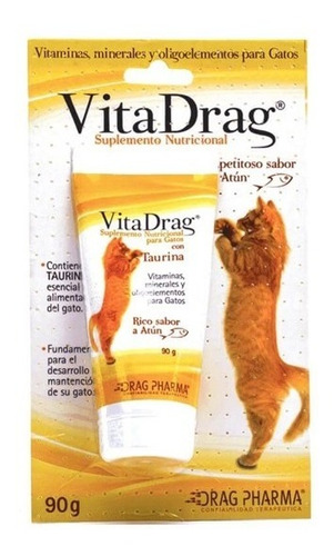 Vita Drag Suplemento Nutricional Para Gato Raza Mascota