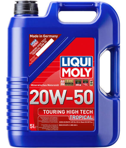 Aceite De Motor 20w50 Touring High Tech 5 Litros Liqui Moly