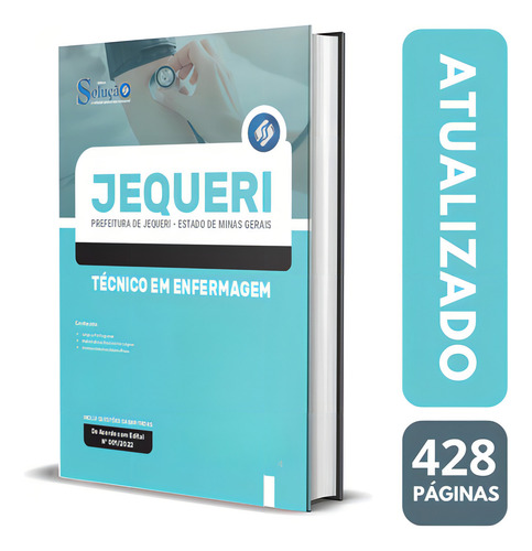 Apostila Prefeitura De Jequeri - Mg 2022 - Técnico Em Enfermagem, De Professores Especializados., Vol. Único. Editora Editora Solução, Capa Mole, Edição 2022 Em Português, 2022