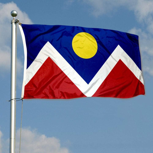 Bandera De La Ciudad De Denver De 3 X 5 Pies