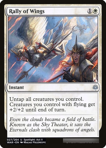 Carta Magic Rally Of Wings War Of The Spark Mtg