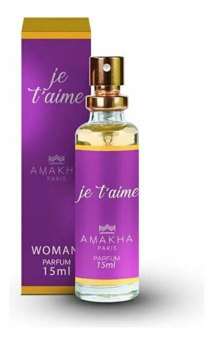 Perfume para mujer Amakha Paris de Je T'aime, 15 ml, bolsa o bolsillo