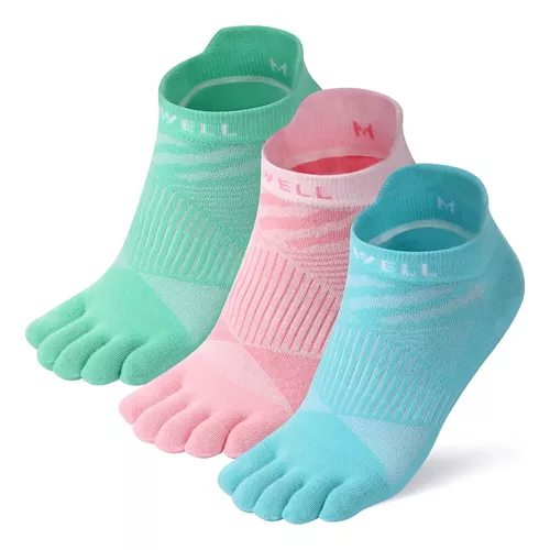 Vwell Calcetines De Dedos Para Mujer, Coloridos Calcetines D