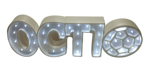 Imagen 7 de 10 de Nombres Iluminados 6 Letras 30 Cm Tu Nombre Polyfan Luces