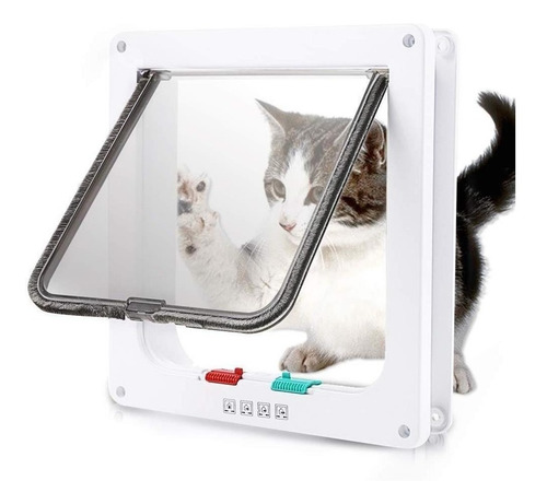 Imagen 2 de 8 de Puerta Xl Interior Para Gatos Y Perros Mascotas 27*25 Cm