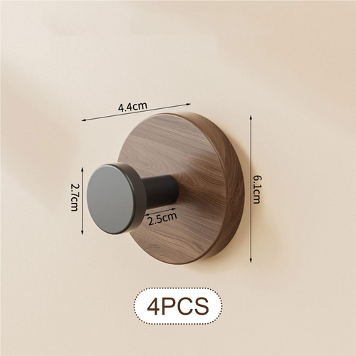 4 Peças Ganchos De Sucção Decorativos Feitos À Mão Para