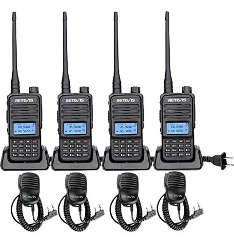 Retevis Rt85 Walkie Talkies De Largo Alcance, Banda Dual, 20