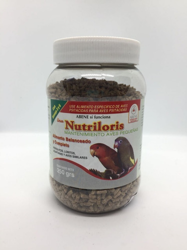 Abene Nutriloris Mantenimiento Alimento Aves Pequeñas 500gr*