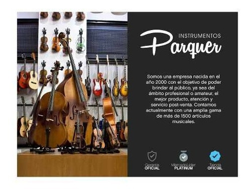 Imagen 3 de 9 de Guitarra Acustica Parquer Mini Baby 34 Marron Oscuro