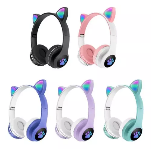 Headphone Orelha De Gato Com Led Fone De Ouvido Bluetooth Lt28 Luuk Young -  LUUK YOUNG Comércio Eletrônico