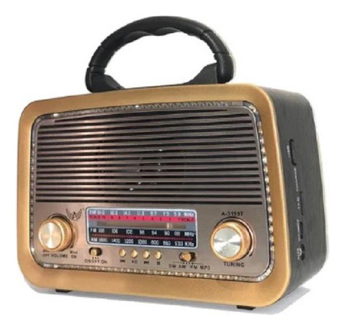 Rádio Vintage Retrô Antigo Bluetooth/usb/sd/am/fm