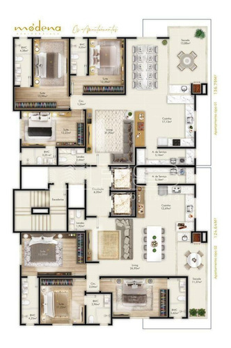 Imagem 15 de 15 de Residenziale Modena 3 Suites Centro De Itapema - 4604