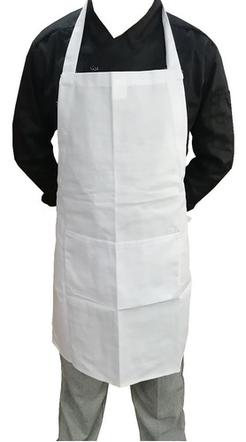 Pechera Blanca Gabardina Cocina