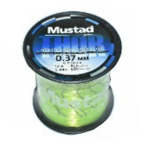 Tanza Mustad Thor 0.37 Bobina De 600 Mts Amarillo Fluor