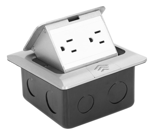 Enchufe Empotrado Oculto De Escritorio Para Pc De Aleación D