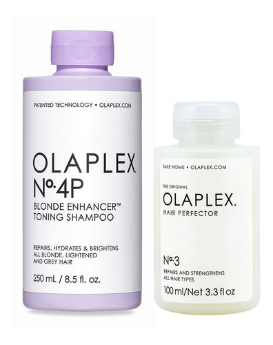 Kit Shampoo Morado No.4p Tratamiento No. 3 Olaplex 100 Ml