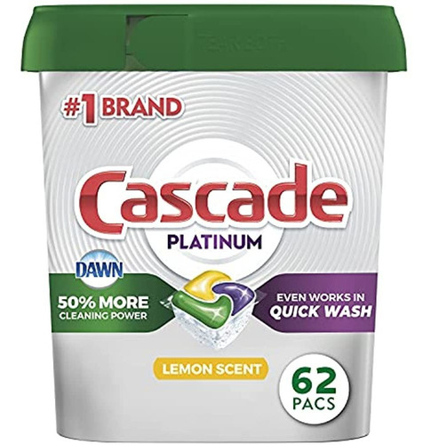 Capsulas Para Lavavajillas Cascade Platinum, Detergente Par